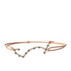 Peridot 14 ayar rose altın bileklik