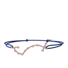Scorpio Bileklik - Pembe kuvars 18 ayar rose altın bileklik #k6cub2