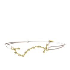 Scorpio Bileklik - Swarovski 925 ayar altın kaplama gümüş bileklik #l4vznx