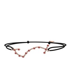 Scorpio Bileklik - Garnet 8 ayar rose altın bileklik #mui5k2