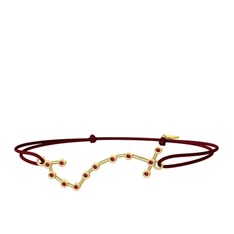 Garnet 18 ayar altın bileklik
