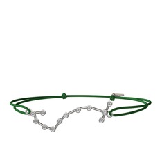 Scorpio Bileklik - Swarovski 8 ayar beyaz altın bileklik #oalwzg