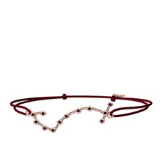 Scorpio Bileklik - Kök yakut 18 ayar rose altın bileklik #p9sbow