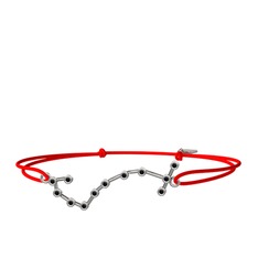 Scorpio Bileklik - Siyah zirkon 925 ayar gümüş bileklik #pg3dsn