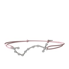 Scorpio Bileklik - Swarovski 18 ayar beyaz altın bileklik #r69gge