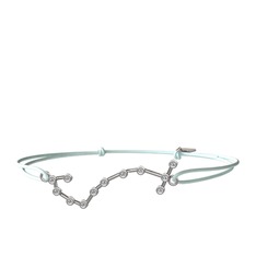 Scorpio Bileklik - Beyaz zirkon 8 ayar beyaz altın bileklik #rxlqwz