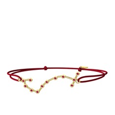 Scorpio Bileklik - Rodolit garnet 8 ayar altın bileklik #srjxbt
