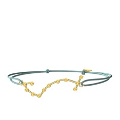 Scorpio Bileklik - Sitrin 925 ayar altın kaplama gümüş bileklik #ts23yd