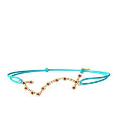 Rodolit garnet 8 ayar altın bileklik