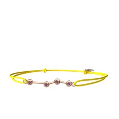 Kök yakut 14 ayar rose altın bileklik