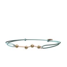 Peridot 14 ayar rose altın bileklik