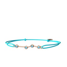 Aries Bileklik - Akuamarin 14 ayar rose altın bileklik #14l4c7x