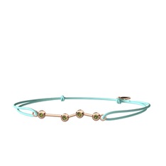 Aries Bileklik - Peridot 8 ayar rose altın bileklik #14s058t