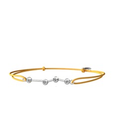 Aries Bileklik - Beyaz zirkon 18 ayar beyaz altın bileklik #15jxplk