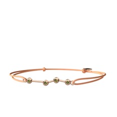 Aries Bileklik - Peridot 14 ayar rose altın bileklik #16bomyl