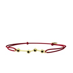 Siyah zirkon 18 ayar altın bileklik