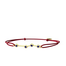 Aries Bileklik - Lab safir 18 ayar altın bileklik #180n4rd