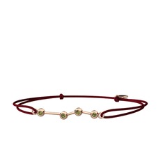 Aries Bileklik - Peridot 8 ayar rose altın bileklik #1ajlvlq