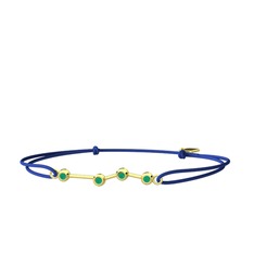 Aries Bileklik - Kök zümrüt 18 ayar altın bileklik #1d11xv4