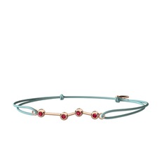 Aries Bileklik - Rodolit garnet 18 ayar rose altın bileklik #1dt91p9