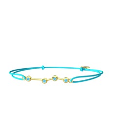 Aries Bileklik - Akuamarin 14 ayar altın bileklik #1eyt6i4