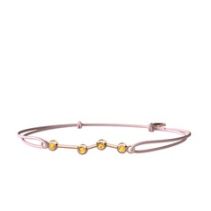 Aries Bileklik - Sitrin 8 ayar rose altın bileklik #1gb7nxk