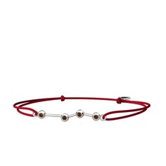 Aries Bileklik - Dumanlı kuvars 14 ayar beyaz altın bileklik #1gl2tss