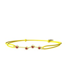 Aries Bileklik - Rodolit garnet 14 ayar altın bileklik #1hj91jl