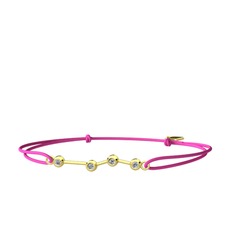 Aries Bileklik - Beyaz zirkon 14 ayar altın bileklik #1ic3i8v