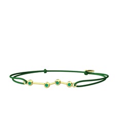 Aries Bileklik - Kök zümrüt 18 ayar altın bileklik #1j9pep2