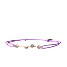 Aries Bileklik - Beyaz zirkon 925 ayar rose altın kaplama gümüş bileklik #1lfyff1