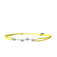 Swarovski 14 ayar beyaz altın bileklik