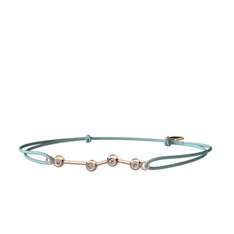 Aries Bileklik - Beyaz zirkon 18 ayar rose altın bileklik #1nucjph