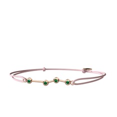 Aries Bileklik - Yeşil kuvars 8 ayar rose altın bileklik #1o3w2cw