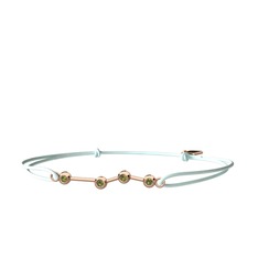 Aries Bileklik - Peridot 925 ayar rose altın kaplama gümüş bileklik #1r7b5j7