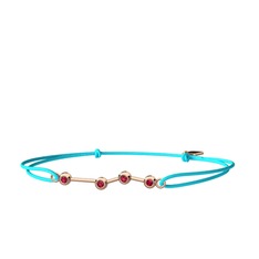 Aries Bileklik - Rodolit garnet 8 ayar rose altın bileklik #1sugfoo