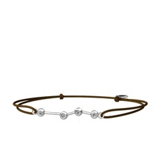 Aries Bileklik - Swarovski 8 ayar beyaz altın bileklik #1us5um