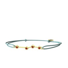 Garnet 14 ayar altın bileklik