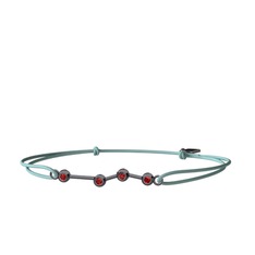 Aries Bileklik - Garnet 925 ayar siyah rodyum kaplama gümüş bileklik #44h0kb