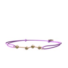 Aries Bileklik - Peridot 8 ayar rose altın bileklik #482eun