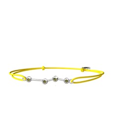 Aries Bileklik - Peridot 14 ayar beyaz altın bileklik #5pcu5g