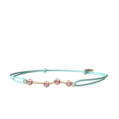 Pembe kuvars 8 ayar rose altın bileklik