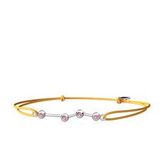 Aries Bileklik - Pembe kuvars 925 ayar gümüş bileklik #90u5zc