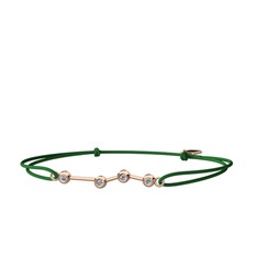 Aries Bileklik - Beyaz zirkon 18 ayar rose altın bileklik #bqtgvk