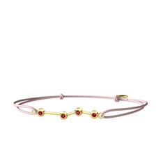 Aries Bileklik - Rodolit garnet 14 ayar altın bileklik #cmkrqc