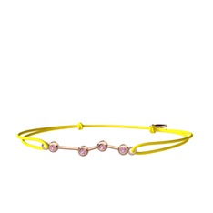 Aries Bileklik - Pembe kuvars 8 ayar rose altın bileklik #e5ou0h