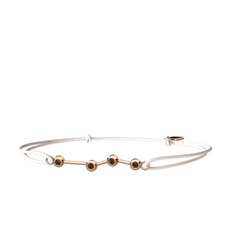 Aries Bileklik - Dumanlı kuvars 18 ayar rose altın bileklik #ear6g5