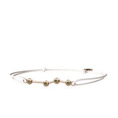 Aries Bileklik - Peridot 18 ayar rose altın bileklik #eokdn0