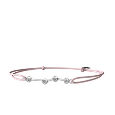 Aries Bileklik - Swarovski 14 ayar beyaz altın bileklik #fo1u3i