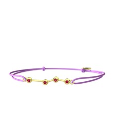 Aries Bileklik - Rodolit garnet 8 ayar altın bileklik #ieb99c